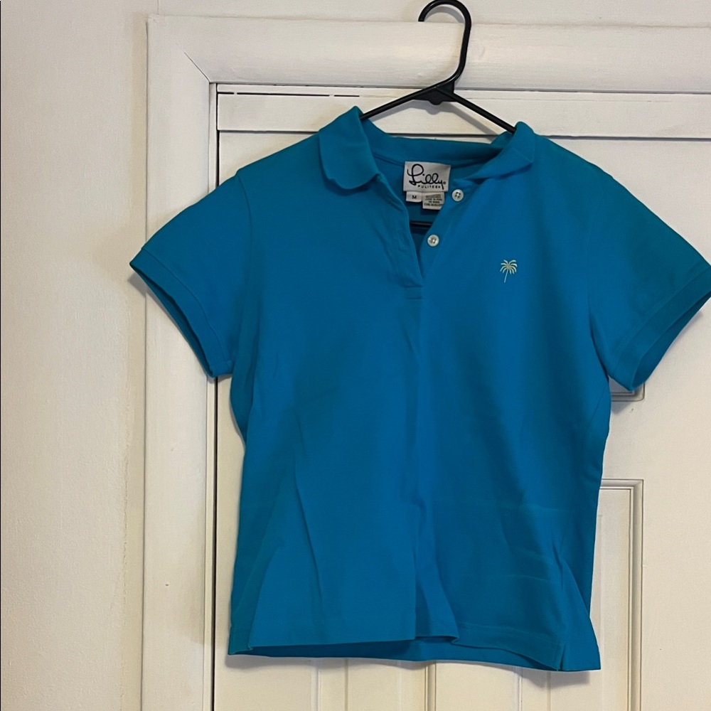 Lilly Pulitzer Blue Polo Shirt